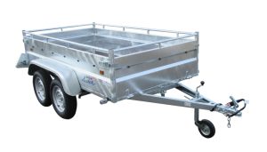 Remorque métal Robust 2 essieux 253x134x50 cm 750 Kg Lider 39394