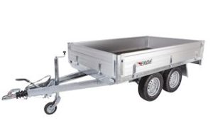 Plateau ridelles ERDE XR262F 2 essieux 2000 kg