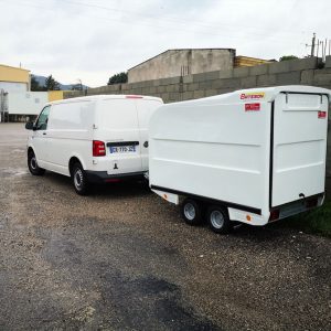 Remorque fourgon Bateson 750 kg à 2 essieux