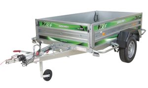 Remorque utilitaire Erde DAXARA 218F 1000 kg, 205 x 129 cm