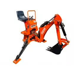 Pelle Rétro LIDERFARM pour micro-tracteur - Godet de 620mm pour Curage de Fossé et Déplacement de Terre