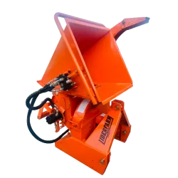 Broyeur de branches LIDERFARM avec ameneur hydraulique - Haute résistance pour micro-tracteurs